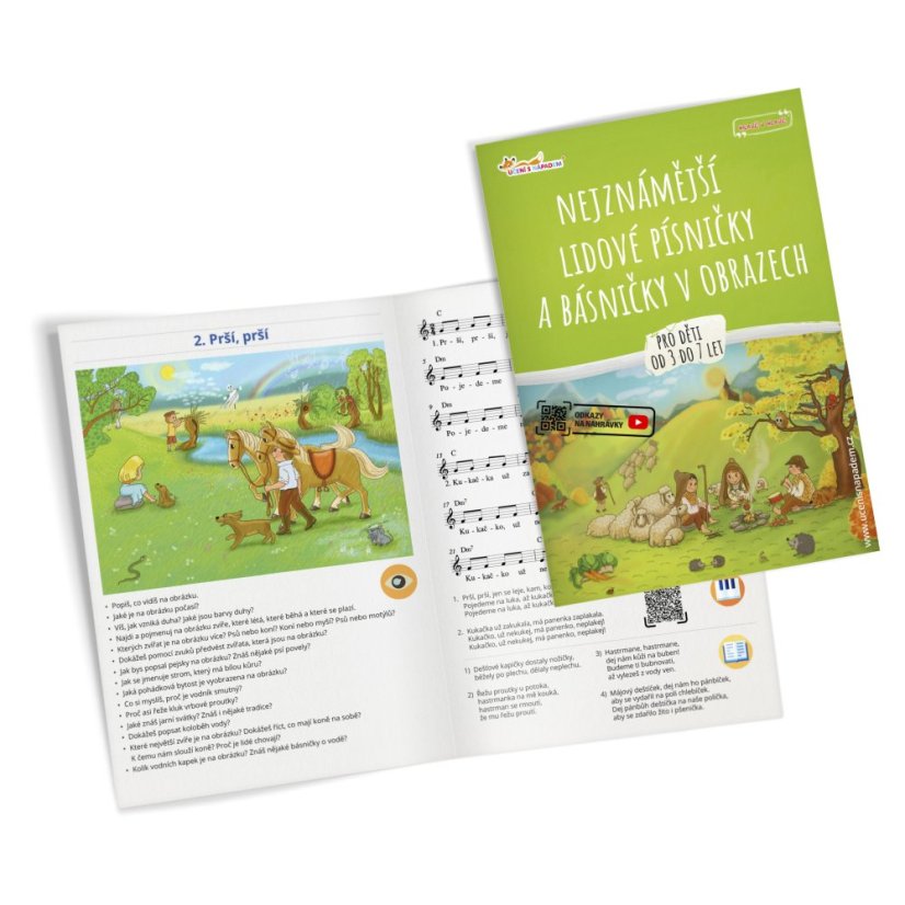 Nejznámější české lidové písničky v obrazech pro děti