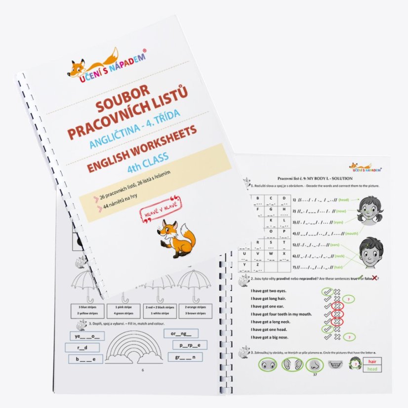 Angličtina pro 4. třídu - pracovní listy - Typ pomůcky: Tištěná pomůcka
