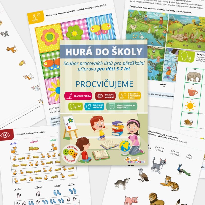 Hurá do školy - pracovní sešit pro předškolní přípravu