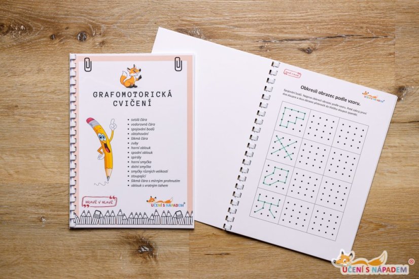 Grafomotorická cvičení A4