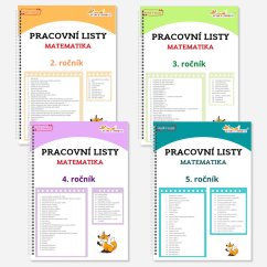 Matematika pro 2. - 5. třídu - pracovní listy