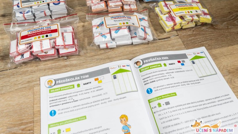 Prvňačka Ema a předškolák Tom – fyzická pomůcka – sada pro 15 žáků