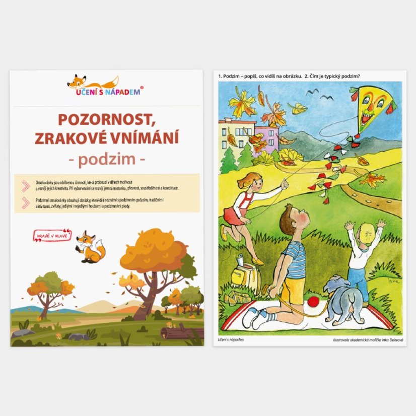 Pozornost, zrakové vnímání – podzim – PDF