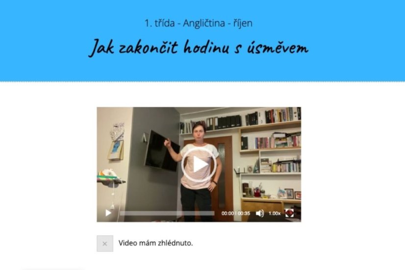 Angličtina pro 1. třídu na celý školní rok