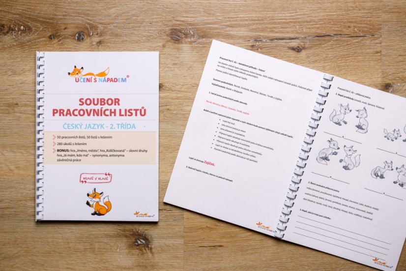 Pracovní listy pro český jazyk - Typ pomůcky: PDF soubor - multilicence pro školu, Vyberte třídu: 5. třída