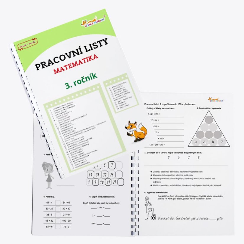 Matematika pro 3. třídu - pracovní listy - Typ pomůcky: Tištěná pomůcka