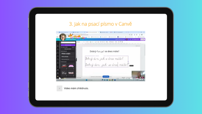 Praktická Canva pro učitele on-line