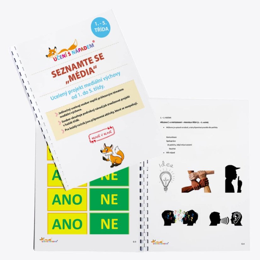 Seznamte se „Média“ - projektové vyučování - Typ pomůcky: PDF soubor, Třída: 1. třída