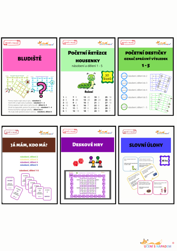 Sady souborů PDF pro 2. třídu – Multilicence