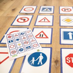 Velké obrázkové bludiště - dopravní značky