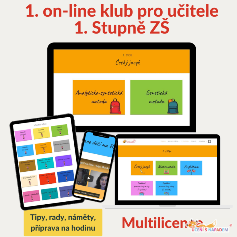 Klub pro učitele 1. Stupně ZŠ – Buďte mezi svými – Multilicence