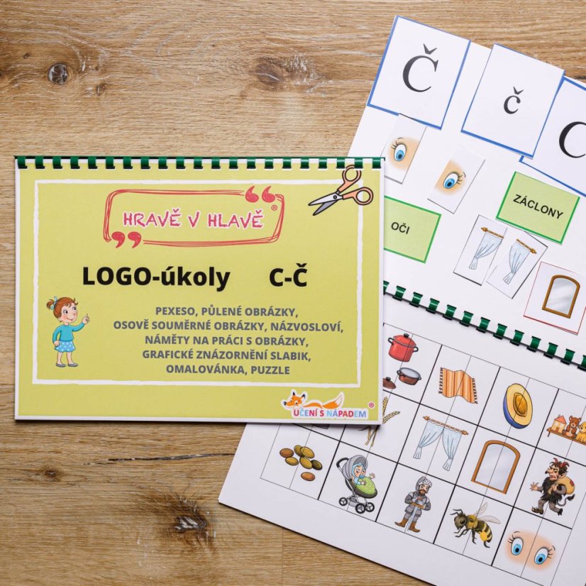 Logo úkoly - procvičujeme C, Č - soubor PDF