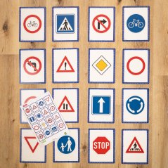 Velké obrázkové bludiště - dopravní značky