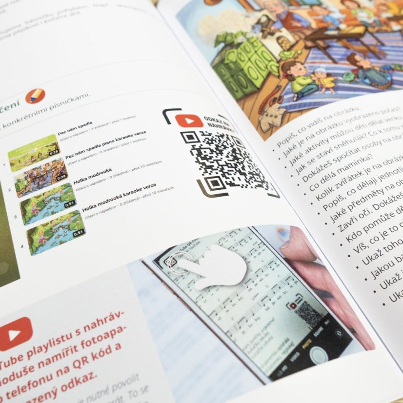 Nejznámější české lidové písničky v obrazech - pracovní sešit