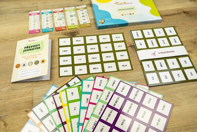 Převody jednotek hravě – obrázkové loto