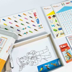 Prvňačka Ema a předškolák Tom - A3 verze