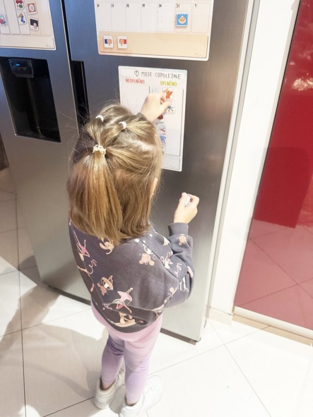 Obrázkový magnetický kalendář pro děti - Typ pomůcky: Týdenní kalendář + to-do tabulka