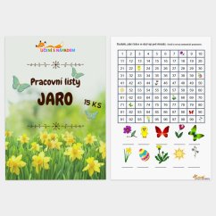 15 pracovních listů - téma jaro - PDF
