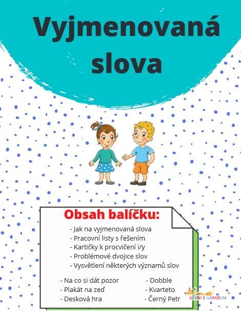 Vyjmenovaná slova – 224 souborů PDF (MULTILICENCE)