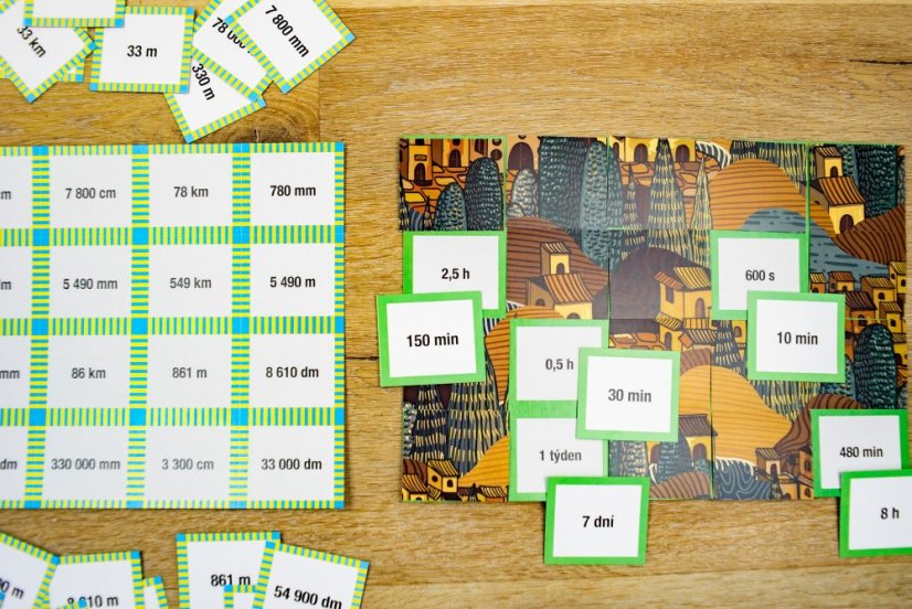 Převody jednotek hravě – obrázkové loto