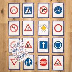 Velké obrázkové bludiště - dopravní značky