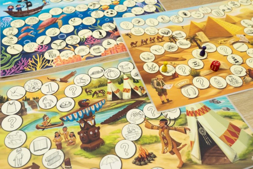 Deskové hry A3 – logopedie – CSZ, ČŠŽ, ĎŤŇ, K, L, R, Ř - Typ pomůcky: Tištěná pomůcka