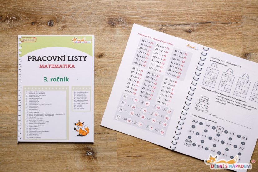 Matematika pro 2. - 5. třídu - pracovní listy - Typ pomůcky: PDF soubor