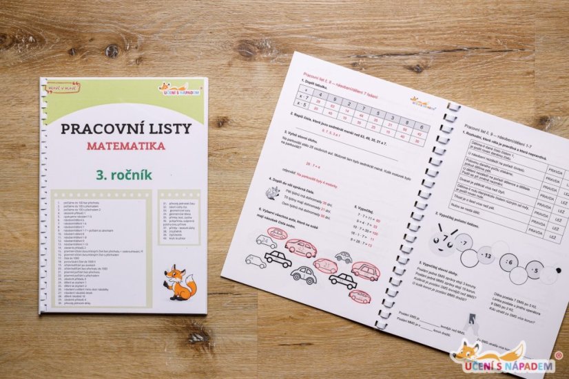 Matematika pro 3. třídu - pracovní listy - Typ pomůcky: Tištěná pomůcka