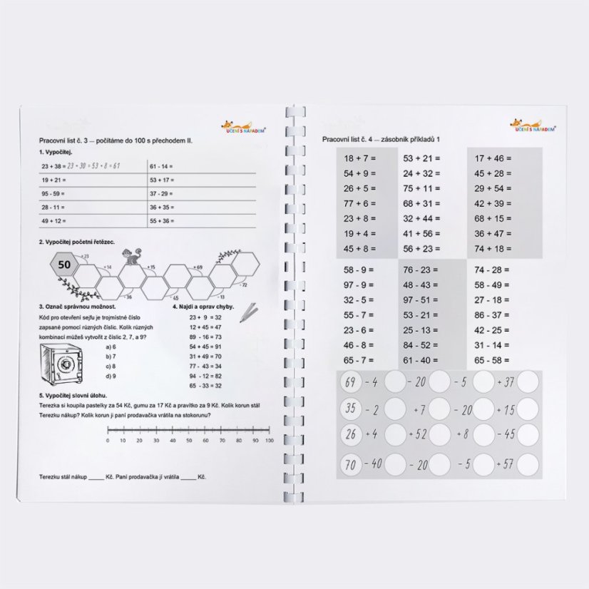 Matematika pro 3. třídu - pracovní listy - Typ pomůcky: Tištěná pomůcka